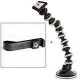Studio Neat Glif Tripod Mount & Stand for iPhone 4 & 4S - Bundle with Flashpoint Suction Flex-i-Pod,