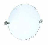 Gatco 4299R Latitude II Round Mirror, Satin Nickel