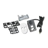 HON H61011E8S One-Outlet Electrical Unit/RJ45 Port, 6ft Cord, 8-1/2 x 2-7/8 x 1-7/8, Charcoal