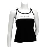 Tail Tennis Patent Colorblock Tank (COLOR: Black/White, SIZE:Large)