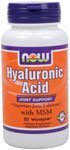 NOW Hyaluronic Acid with MSM - Vegetarian Capsules