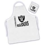 Oakland Raiders Apron and Mitt Set