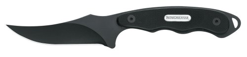 Winchester 22-49447 Skinner Knife, Black w/FineEdge & Sheath