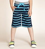 Cotton Rich Striped Jersey Shorts