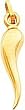 14K Gold Italian Horn Charm