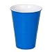 "What Is It?" Reusable Blue Melamine Cups / Glasses, 4.75 Inch Melamine, Set of 4