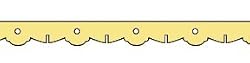 Dollhouse Miniature Gingerbread Flat Trim Molding