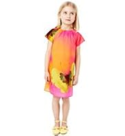 Autograph Pure Cotton Butterfly Print Dress
