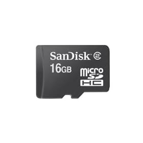Buy SanDisk 16 GB Class 2 microSDHC Flash Memory Card SDSDQ-016G-A14F now!