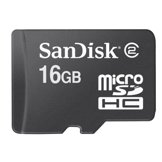 SanDisk 16 GB Class 2 microSDHC Flash Memory Card