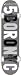 5Boro Blocks Snow Complete Skateboard - 8.25 w/ Essential Trucks and Wheels