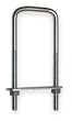 Battalion 1WBE3 U bolts, Square, 2 Lx5 Hx5/16 In W