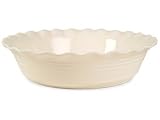 Fitz and Floyd Gourmet 501/862 Claire's Kitchen Creamy White Round Baking Dish 12-in.-dia.