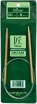 Clover Takumi Bamboo Circular 24-Inch Knitting Needles, Size 7