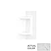 Swan SS07211.131 Solid Surface Corner Shower Soap Dish, 5.75-in L X 5.75-in H X 11-in H, Tundra