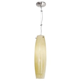 Cable Supported One Light French Amber Mini Pendant
