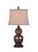 JADE & BRASS RING GOURD LAMP