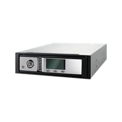 ICY DOCK 3,5Zoll 8,89cm Wechselrahmen schraubenlos 3,5 Zoll SATA HDD aus Aluminium mit 40mm Luefter und LCD Display mattschwarz