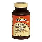 Calcium And Magnesium With Zinc Caplets, By Sundown - 100 Caplets