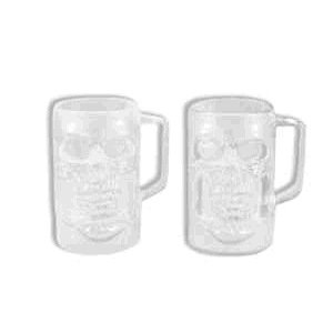 20 oz. Clear Skull Mug