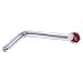 Solid 18KT White Gold (July) 1.5mm Genuine Ruby L-Shaped Nose Ring – 18 Gauge