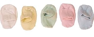 Under the Nile Organic Infant Booties, Ice Blue Size 0-3 Months