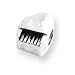 Sterling Silver Reflections Piano Bead QRS288