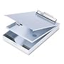 Saunders Recycled Aluminum Cruiser-Mate&trade; Storage Clipboard with Dual Tray Storage and Antimicrobial Product Protection, 21017, Letter Size (8.5 inch x 12 inch)
