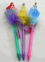 Disney Princess stationery pens - 3 pcs light up pens with Cinderella, Ariel, and Belle