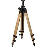 Berlebach 8043 Three-section Wood Tripod Legs with Leveling Ball & Center Column, Height up to 69, Supports 17.6 lbs