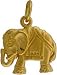 Asian Elephant Pendant in Gold Vermeil, #7647