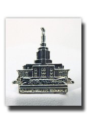 Idaho Falls Temple Tie Tack and Lapel Pin (Silver) - Idaho Temple Silver Color Neck Tie Tack and Lapel Pin - Idaho Falls Mormon Temple Tie Tack and Lapel Pin for Wearing to Church - LDS Tie Tack and Lapel Pin - Inexpensive Mens Silver Color Tie Tack and Lapel Pin - Cheap Boys Tie Tack - Tie Tack and Lapel Pin Clothing Accessory - Value Tie Tack and Lapel Pin Jewelry - Silver Color Tie Tack and Lapel Pin for Suit or Neck Tie