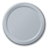 Silver 10 Inch Paper Plates (24 Pack)