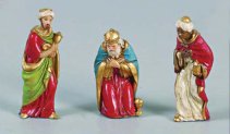 Nativity Figurines - 3" Figurines - 3-Pieces - The Three Kings (Three Wise Men)