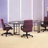 Office Products : HON BMA01P Metal Arc Base Component For Round Or Racetrack Table Tops, 29-1/2 High With Top, Black,