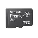 Sandisk 2GB TransFlash MicroSD Premier Memory Card + Free USB Reader/Writer SDSDQ22048A11M