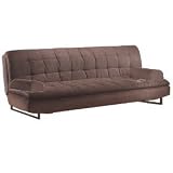Cottonwood Majestic Click Clack Leather Look Brown Casual Convertible Futon Sofa Bed Replacement Cover
