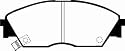 EBC Brakes DP3706C Redstuff Fast Street Disc Pad