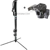 Manfrotto 682B Self-Standing Pro Monopod, Black Anodized with with 234 Swivel Tilt Head.