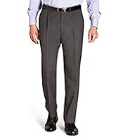 Active Waistband Single Pleat Travel Trousers