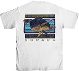 Flying Fisherman Native Angler Collection Dorado Short Sleeve Tee Shirts TP1577 Medium
