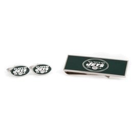 New York Jets Cufflinks and Money Clip Gift Set