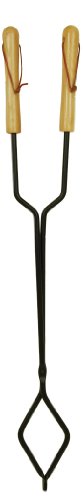 Campfire Fire Place Tender Tongs, Extra Long 36-inch