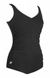 Shirred Solid One Piece Plus Size Endurance Swimsuit by Speedo - Women's Swimsuit Plus Size Swimsuit
