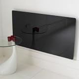 Adam Black Glass Medium Radiator Cover