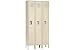 Single Tier Republic Locker 12x15x60 3 Door Assembled Tan