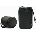 JJC Small Neoprene Lens Pouch (8.5 x 12cm) - Suitable for Canon,  Leica,  Nikon,  Olympus,  Panasonic,  Pentax,  Samsung,  Sigma,  Sony,  Tamron,  Tokina etc lenses