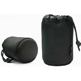 JJC Small Neoprene Lens Pouch (8.5 x 12cm) - Suitable for Canon, Leica, Nikon, Olympus, Panasonic, Pentax, Samsung, Sigma, Sony, Tamron, Tokina etc lenses