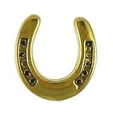 Horseshoe Gold Lapel Pin