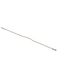 14kt White Gold Diamond Cut Bar Bracelet adjustable